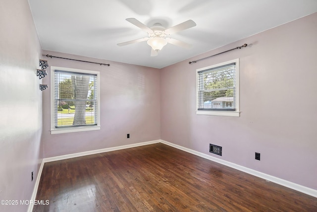 6 Redwood Rd, Howell, NJ 07731 - spare room featuring healthy amount of natural light, wood finished floors, and ceiling fan
