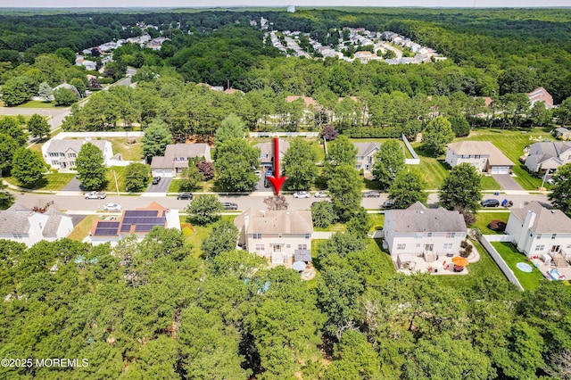 86 Lorelei Dr, Howell, NJ 07731 - aerial view of residential area with a heavily wooded area