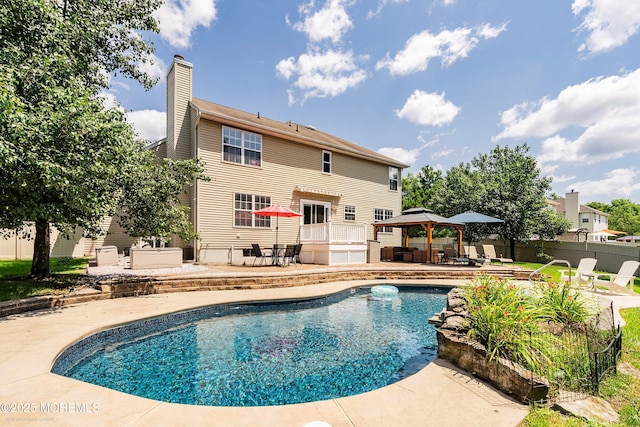 86 Lorelei Dr, Howell, NJ 07731 - view of swimming pool featuring a patio area and a gazebo
