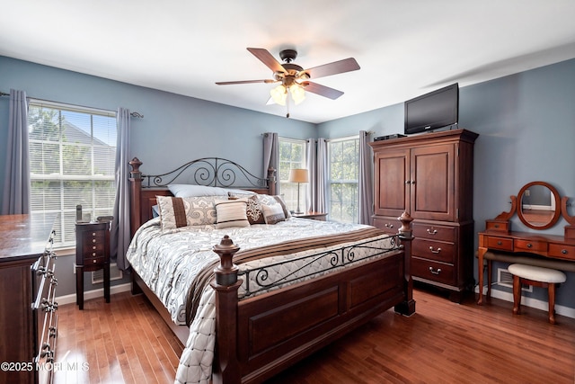 86 Lorelei Dr, Howell, NJ 07731 - bedroom with wood finished floors and a ceiling fan