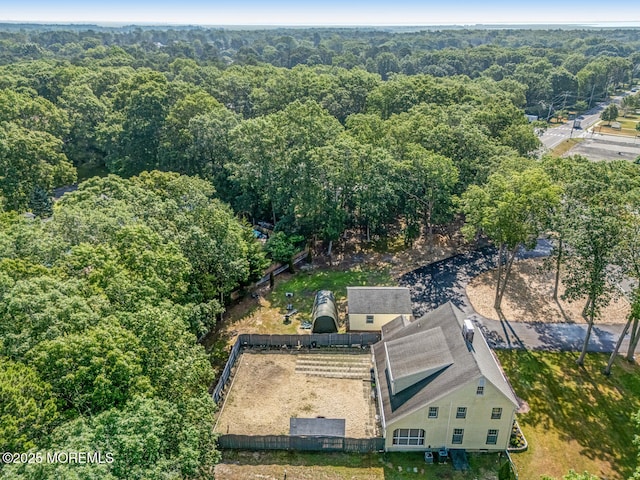 215 Parkertown Dr, Little Egg Harbor, NJ 08087 - aerial view of property and surrounding area featuring a heavily wooded area