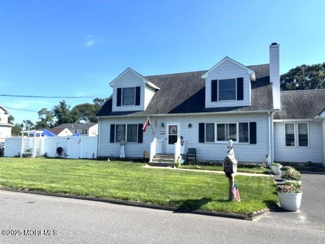 2711 2nd Ave, Toms River, NJ 08753 - cape cod home featuring a chimney