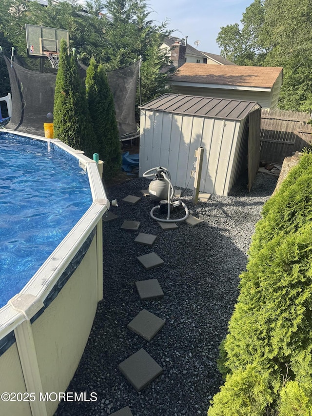 153 Schooner Ave, Barnegat, NJ 08005 - swimming pool featuring a storage unit
