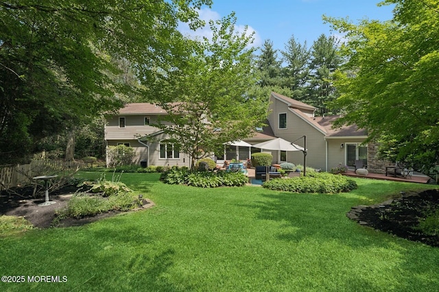 2 Derby Ln, East Brunswick, NJ 08816 - view of grassy yard featuring a patio area