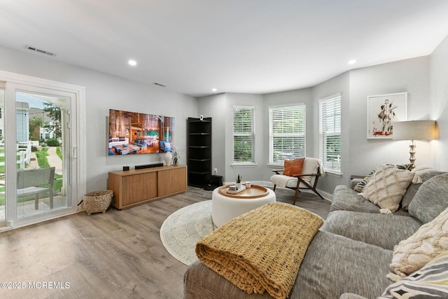 165 Tulip Ln, Freehold, NJ 07728 - living area with plenty of natural light, light wood-type flooring, and recessed lighting