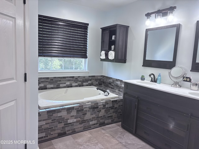 30 Gristmill Rd, Howell, NJ 07731 - bathroom with a garden tub and double vanity