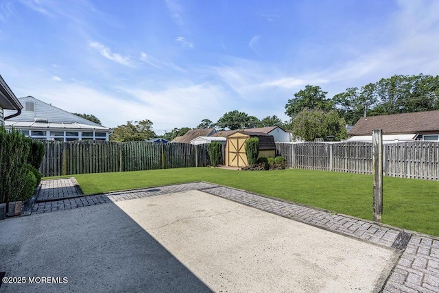 18 Laurel Crest Dr, Howell, NJ 07731 - fenced backyard featuring a shed and a patio area