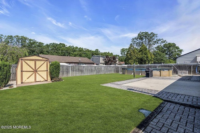 18 Laurel Crest Dr, Howell, NJ 07731 - fenced backyard with a storage shed and a patio