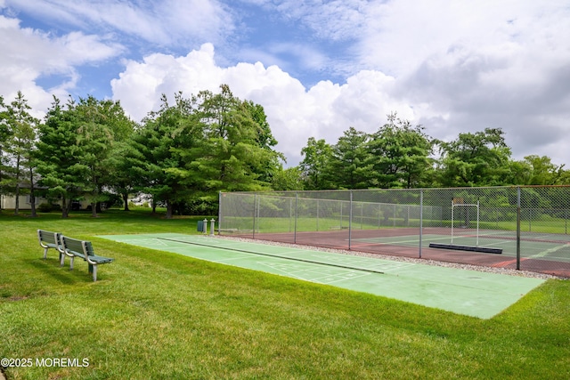 17 Linton Close Close Unit 1000, Freehold, NJ 07728 - view of tennis court featuring shuffleboard