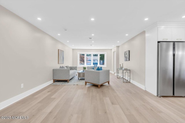 6 Fairfield Rd, Toms River, NJ 08757 - living area featuring light wood finished floors and recessed lighting
