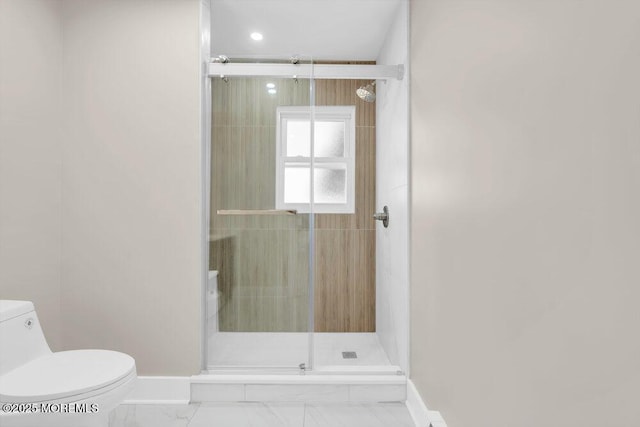 6 Fairfield Rd, Toms River, NJ 08757 - full bath with a stall shower and marble finish floors