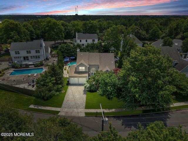 32 Tilton Rd, Brick, NJ 08723 - view from above of property with a pool