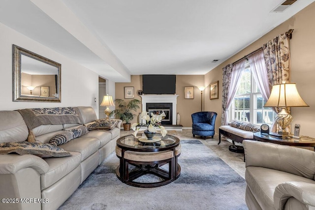 32 Tilton Rd, Brick, NJ 08723 - living room with a glass covered fireplace