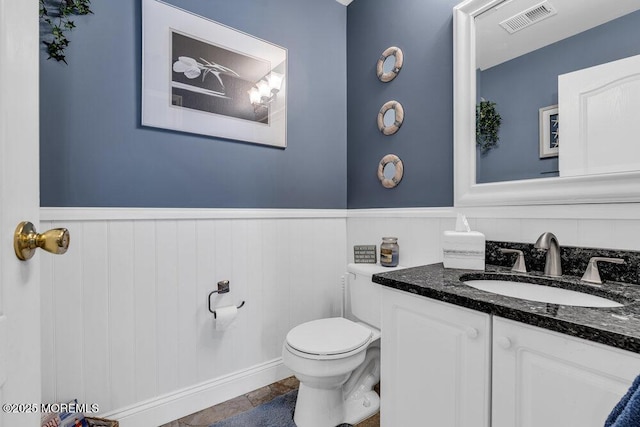 32 Tilton Rd, Brick, NJ 08723 - half bath featuring a wainscoted wall and vanity
