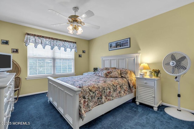 32 Tilton Rd, Brick, NJ 08723 - bedroom featuring dark carpet and a ceiling fan