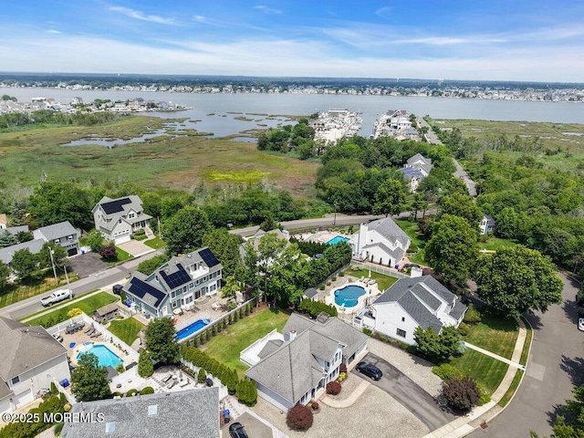 32 Tilton Rd, Brick, NJ 08723 - aerial view of a pool area and a nearby body of water