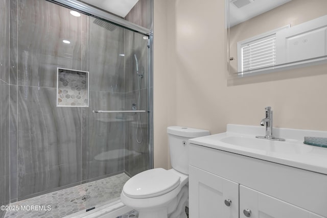 171 Biabou Dr, Toms River, NJ 08757 - bathroom featuring vanity and a shower stall