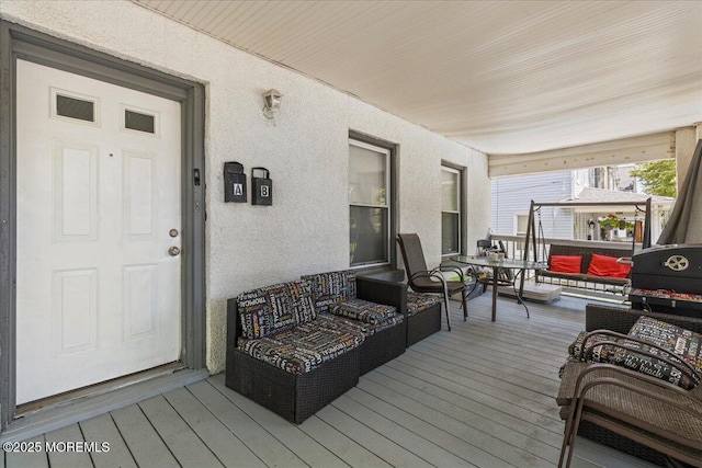1015 Mattison Ave, Asbury Park, NJ 07712 - porch featuring an outdoor living space