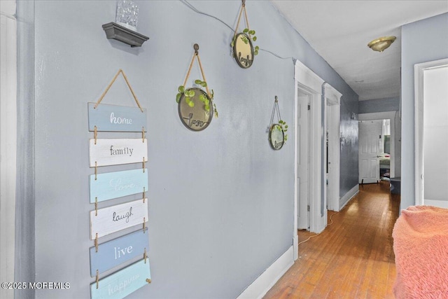 1015 Mattison Ave, Asbury Park, NJ 07712 - corridor featuring baseboards and wood finished floors