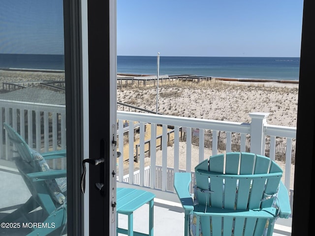 2400 Ocean Front, Lavallette, NJ 08735 - balcony featuring view of water and beach