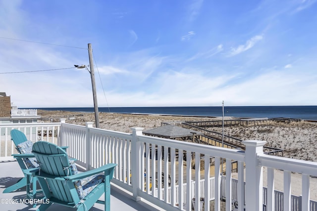 2400 Ocean Front, Lavallette, NJ 08735 - balcony with view of water and beach