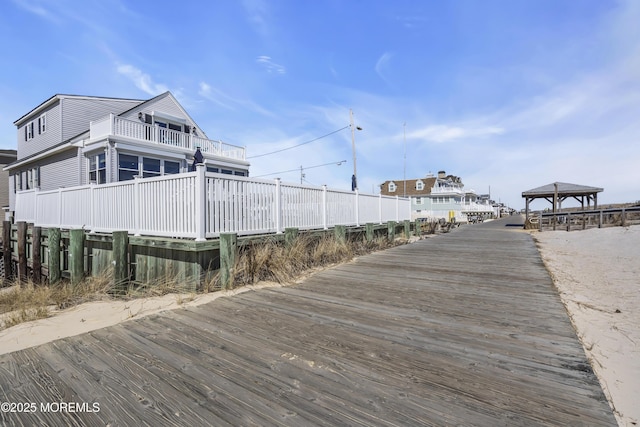 2400 Ocean Front, Lavallette, NJ 08735 - dock with a gazebo and a balcony
