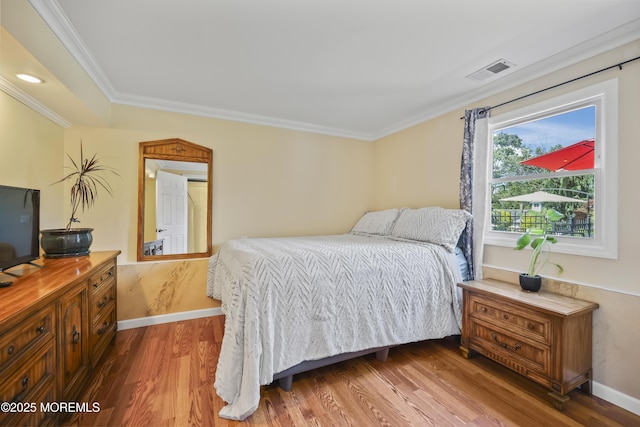 41 Alan Ter, Howell, NJ 07731 - bedroom with wood finished floors and ornamental molding