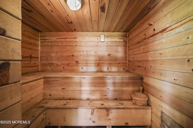 41 Alan Ter, Howell, NJ 07731 - sauna / steam room featuring wooden ceiling and wooden walls