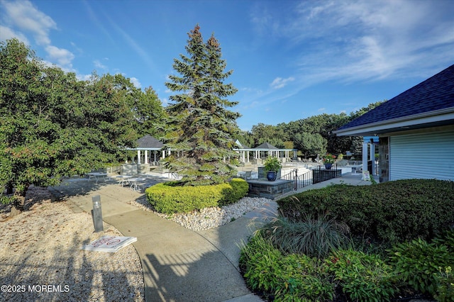 6 Thatcher Ct, Jackson, NJ 08527 - view of yard with a gazebo and a patio area