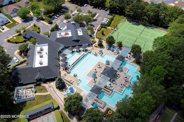 6 Thatcher Ct, Jackson, NJ 08527 - drone / aerial view of a pool area