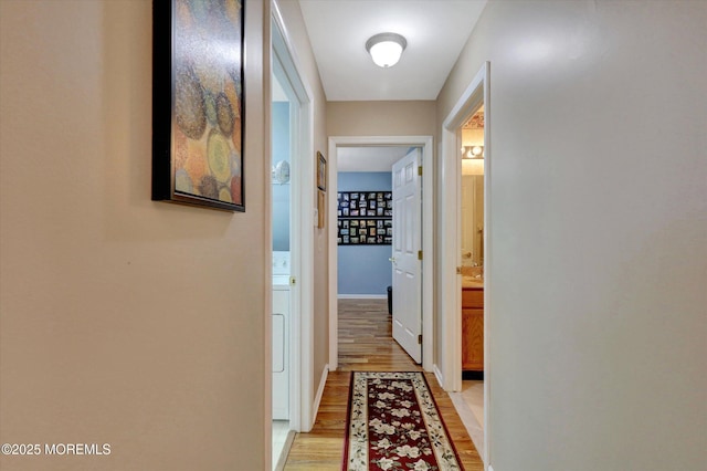 6 Thatcher Ct, Jackson, NJ 08527 - hallway featuring light wood-type flooring and baseboards