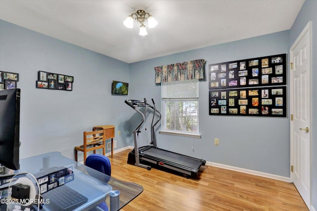 6 Thatcher Ct, Jackson, NJ 08527 - exercise room featuring wood finished floors and baseboards