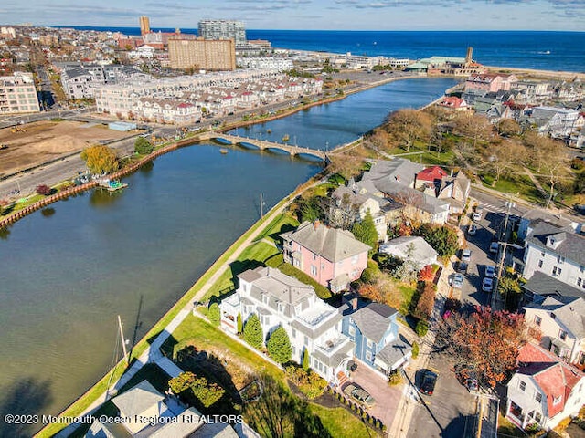 63 Asbury Ave, Ocean Grove, NJ 07756 - aerial view of property and surrounding area featuring a large body of water