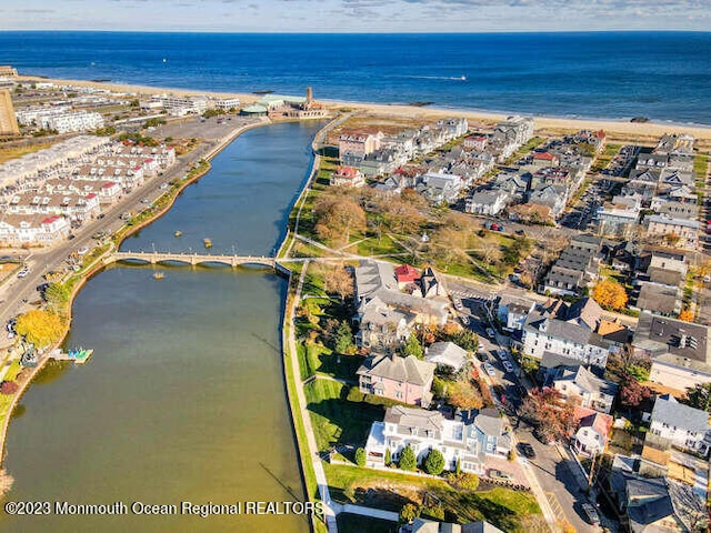 63 Asbury Ave, Ocean Grove, NJ 07756 - aerial view of property and surrounding area featuring a nearby body of water