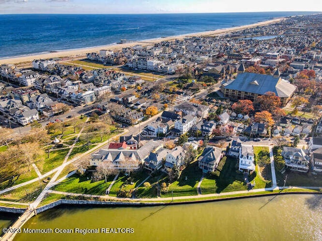 63 Asbury Ave, Ocean Grove, NJ 07756 - aerial overview of property's location with a large body of water