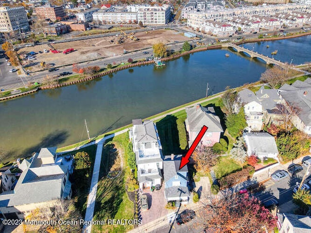 63 Asbury Ave, Ocean Grove, NJ 07756 - aerial view of property and surrounding area featuring a nearby body of water