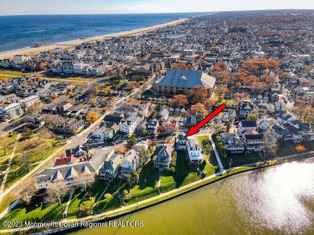 63 Asbury Ave, Ocean Grove, NJ 07756 - aerial view of property's location with a nearby body of water and nearby suburban area