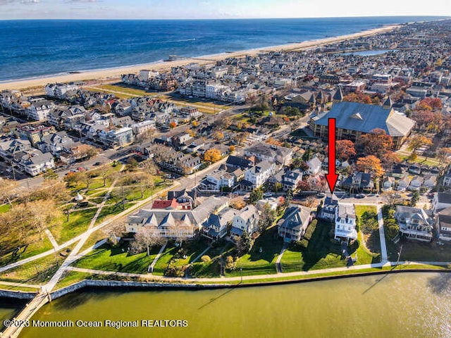 63 Asbury Ave, Ocean Grove, NJ 07756 - aerial overview of property's location with a nearby body of water