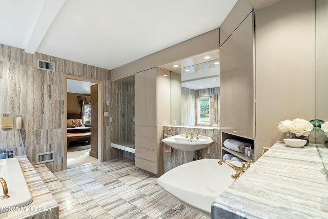7 Jayhawk Way, Holmdel, NJ 07733 - full bathroom featuring tile walls, ensuite bathroom, and a tub to relax in