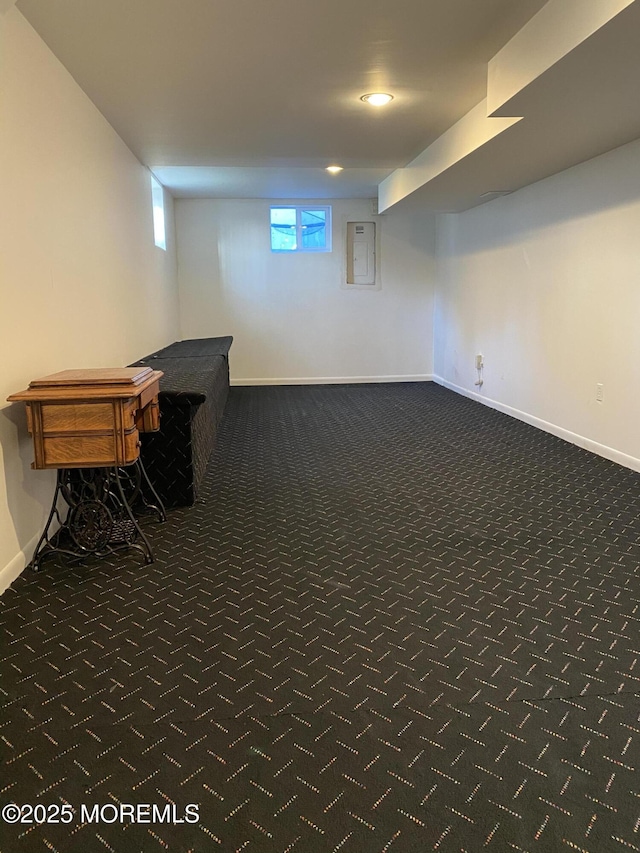 7 Erte Pl, Marlboro, NJ 07746 - basement with carpet floors and electric panel