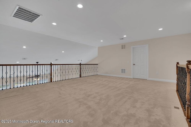 25 Merion Ln, Jackson, NJ 08527 - empty room with light carpet, recessed lighting, and lofted ceiling