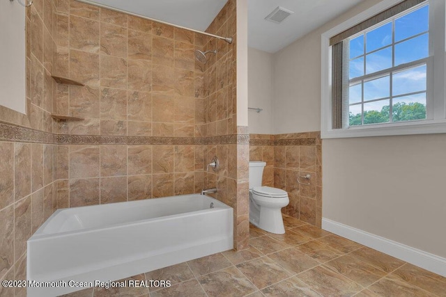 25 Merion Ln, Jackson, NJ 08527 - full bathroom featuring bathtub / shower combination and tile walls