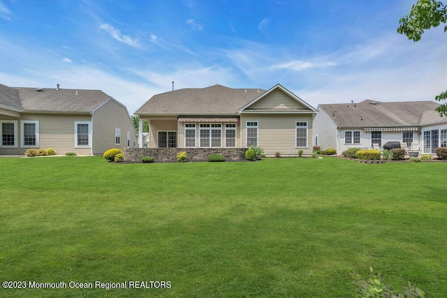 25 Merion Ln, Jackson, NJ 08527 - back of house featuring a lawn