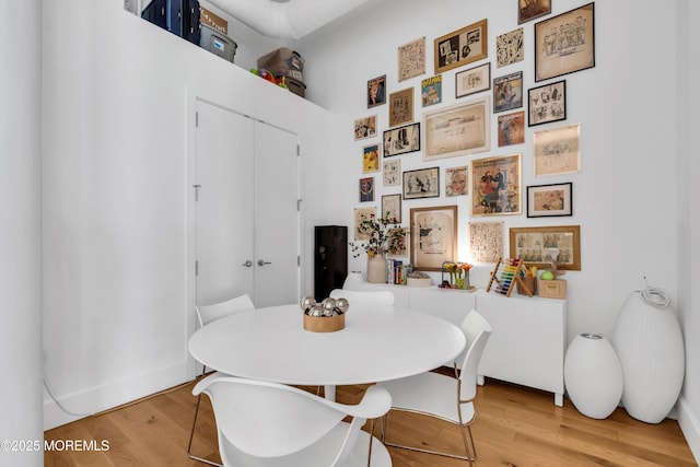50 Dey St Unit 434, Jersey City, NJ 07306 - dining room with light wood-type flooring