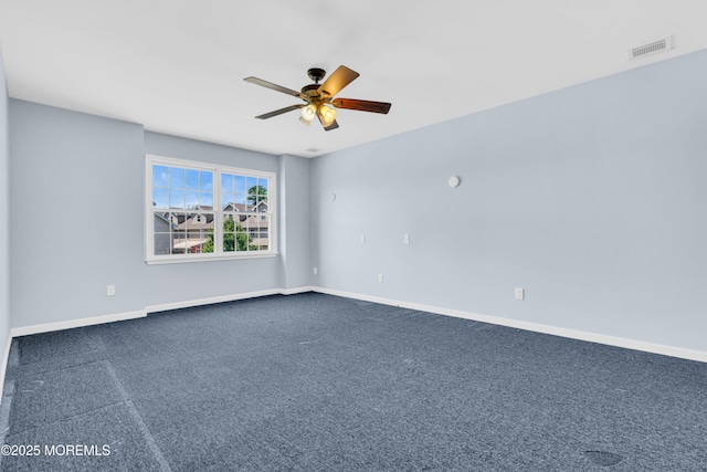 25 Rockefeller Dr, Lakewood, NJ 08701 - spare room with dark carpet and a ceiling fan