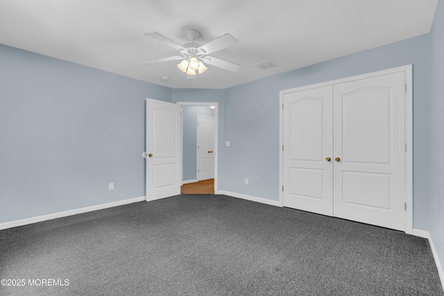 25 Rockefeller Dr, Lakewood, NJ 08701 - unfurnished bedroom featuring carpet floors, a closet, and ceiling fan