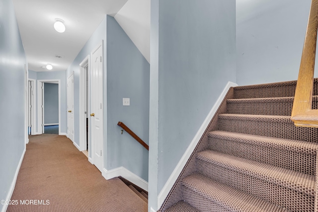 25 Rockefeller Dr, Lakewood, NJ 08701 - stairway featuring baseboards and carpet