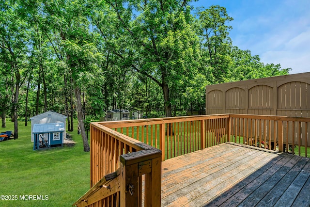 25 Rockefeller Dr, Lakewood, NJ 08701 - wooden terrace with a lawn and a shed