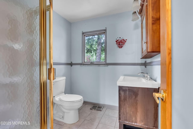 215 Sunset Ln, Howell, NJ 07731 - half bathroom with tile patterned flooring and vanity