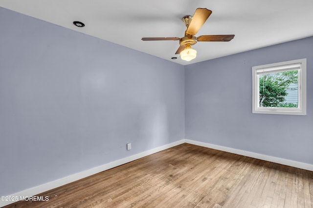 215 Sunset Ln, Howell, NJ 07731 - unfurnished room featuring wood-type flooring and ceiling fan